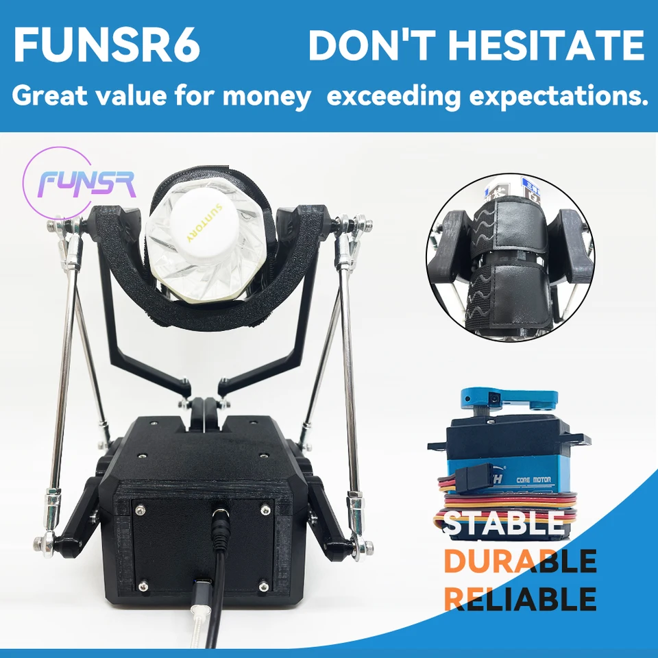 SR6+ FT5325 Servo | Automatický strok | FunOSR Funsr | Robot Auto Stroker | Funscript | baterka